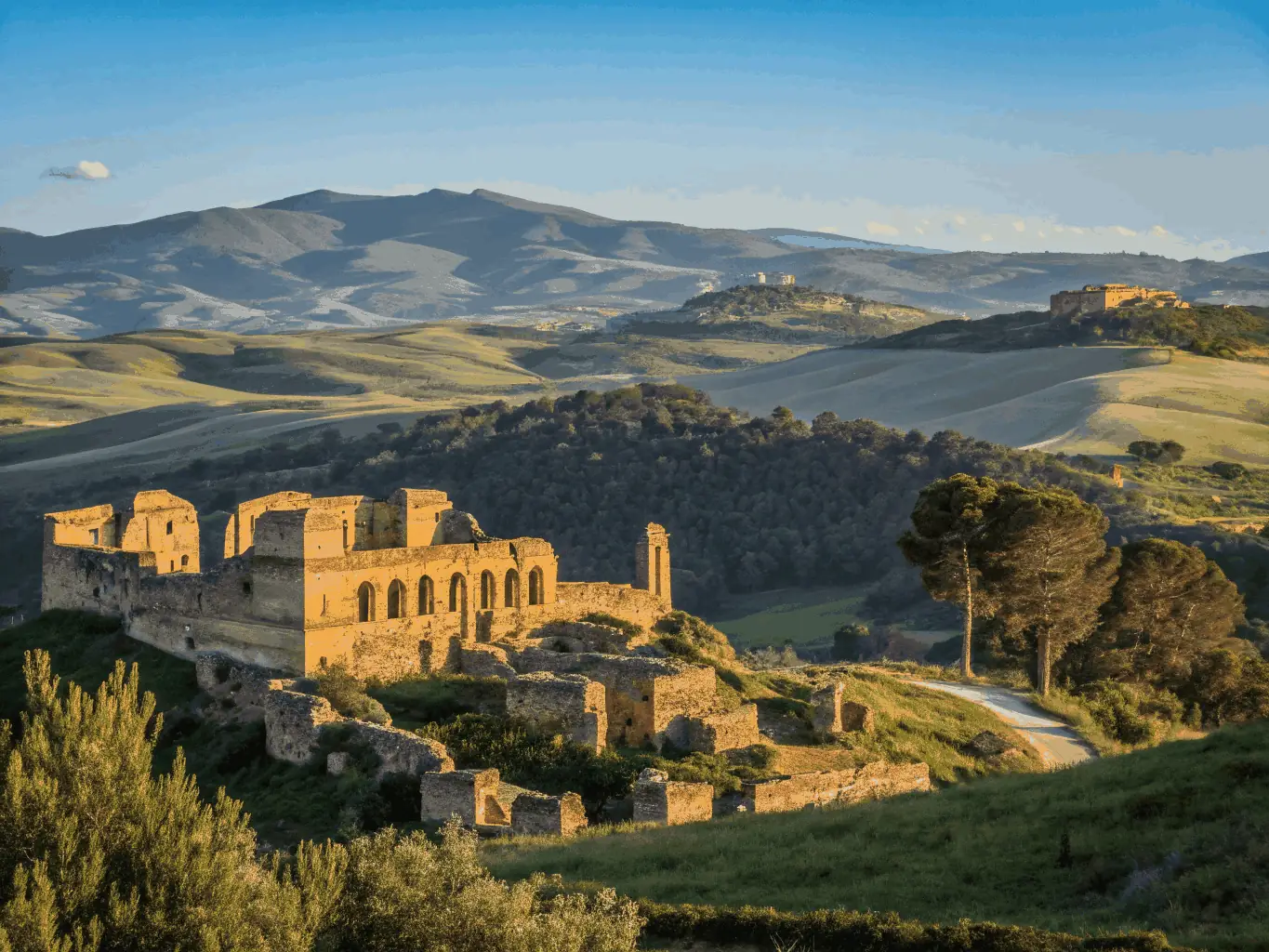 A captivating image of a historical site, such as an ancient ruin or a traditional building, with people exploring and learning about its significance.
